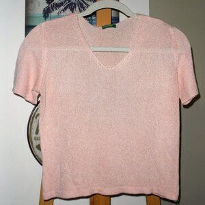 United Colors of Benetton soft pink knit lightweight  sweater